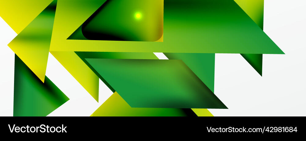 Dynamic 3d geometric abstract background Vector Image