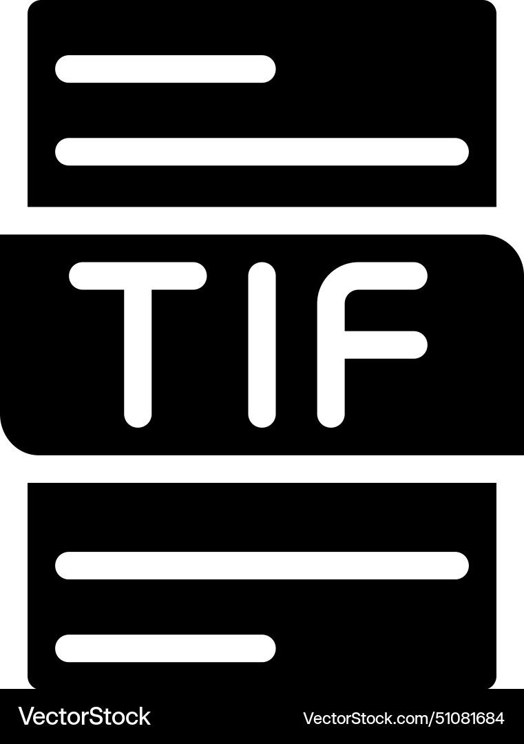 File type format tif icons document extension File type format tif icons document extension Vector Image