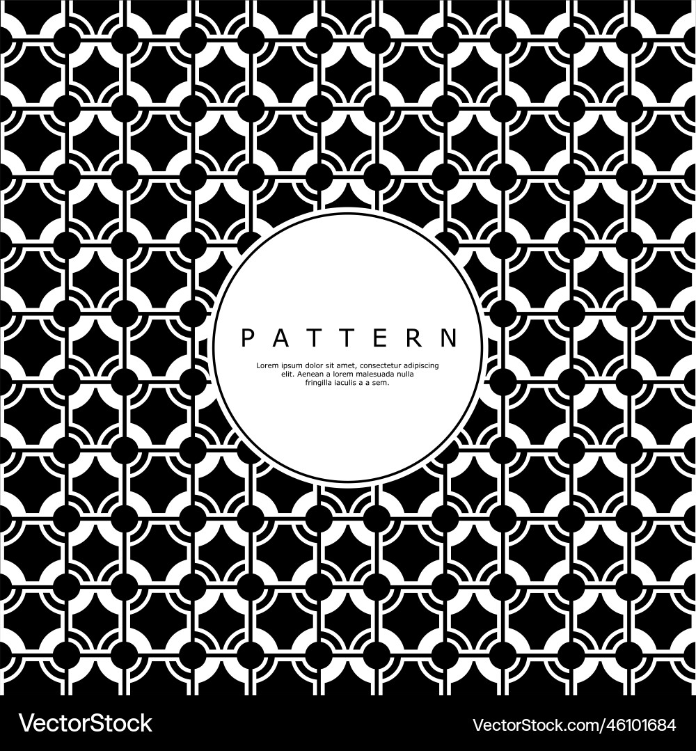 Futuristic circle line abstract pattern design vector image