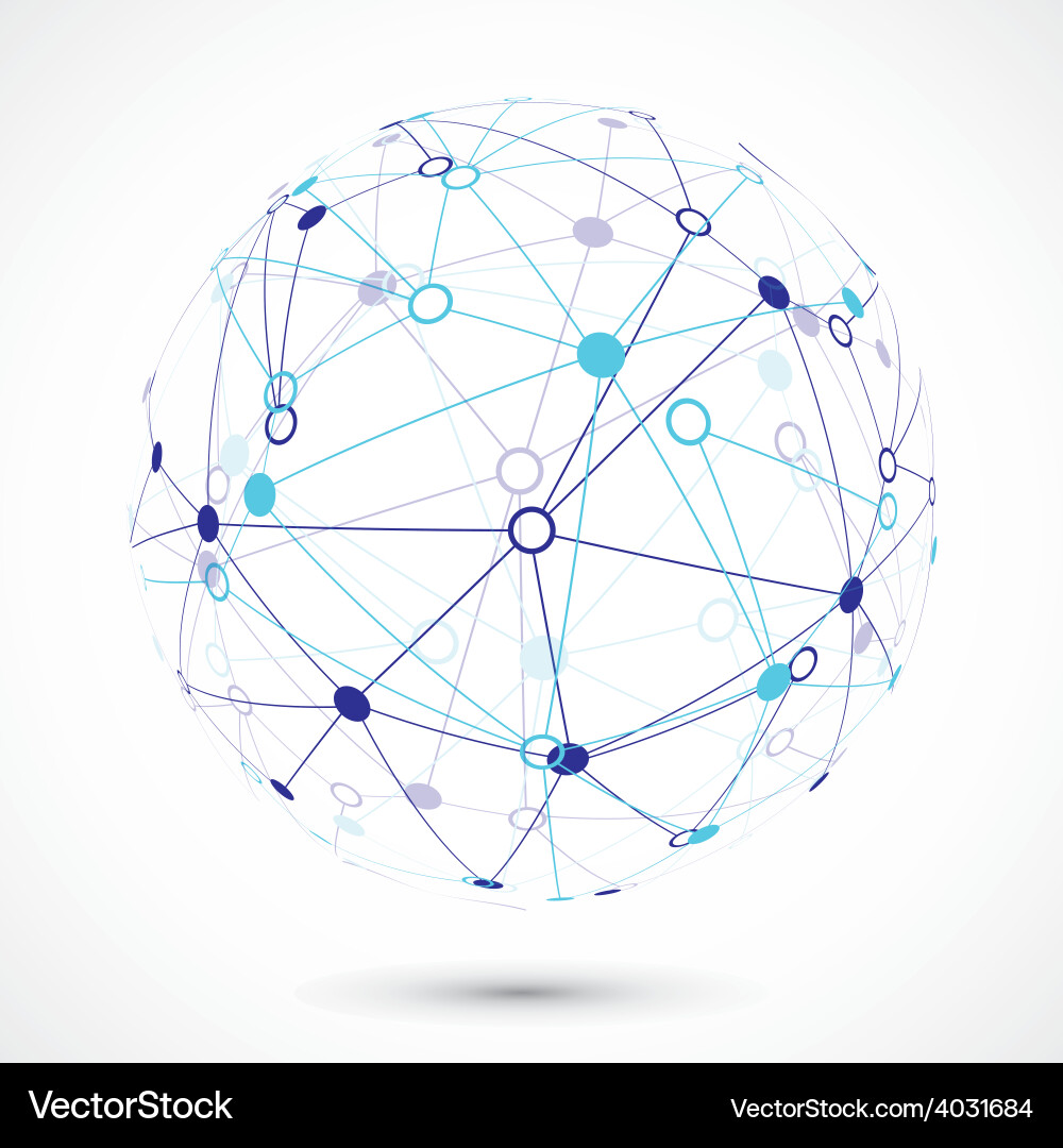Global Connections Network vector image