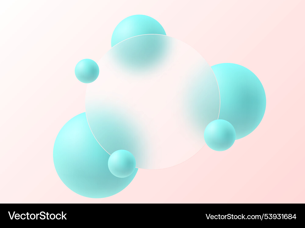 Image in glass morphism style translucent circle Image in glass morphism style translucent circle vector image