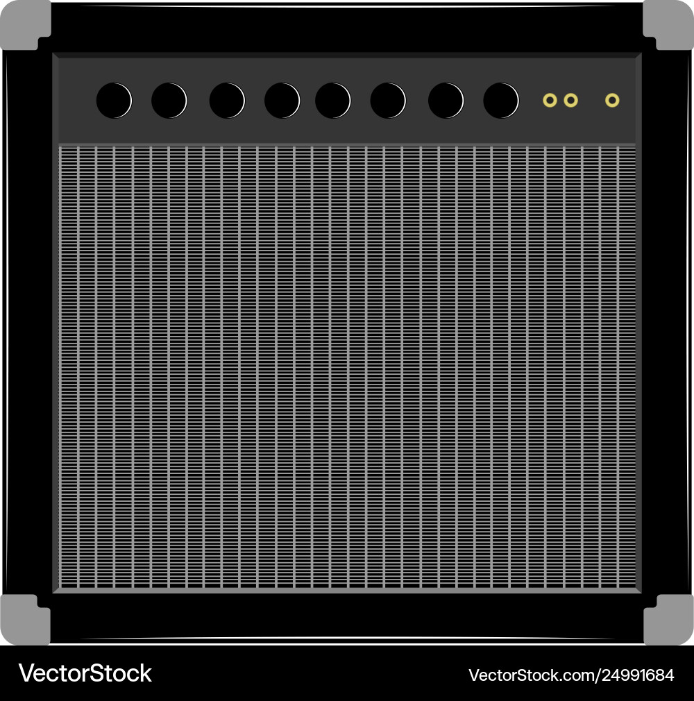 Isolated speaker box image Isolated speaker box image vector image