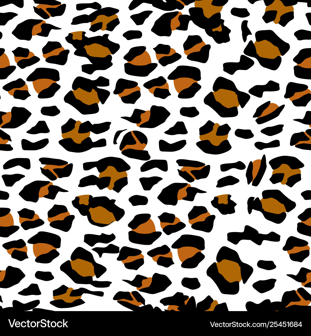 Leopard pattern seamless print realistic Leopard pattern seamless print realistic vector image