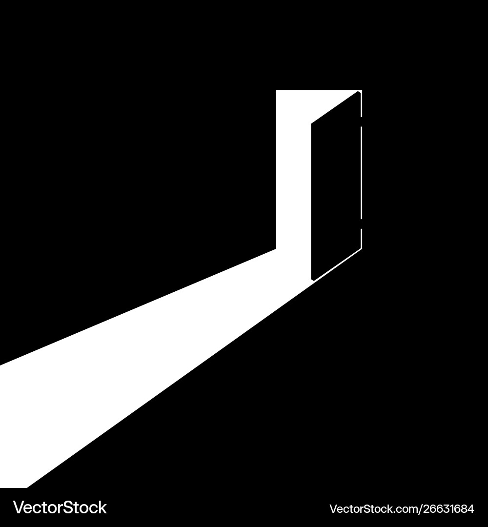 Open door Open door vector image