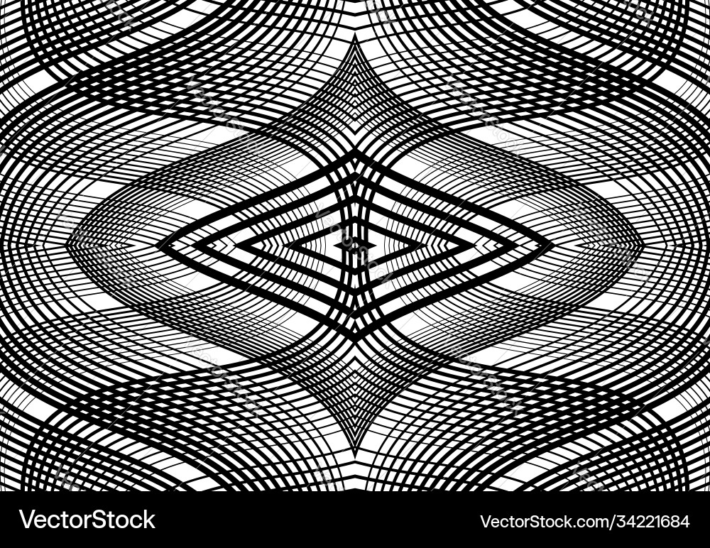 Repeatable and tileable grid mesh zig-zag Vector Image