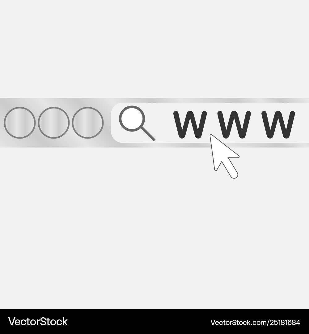 Search string browser Vector Image