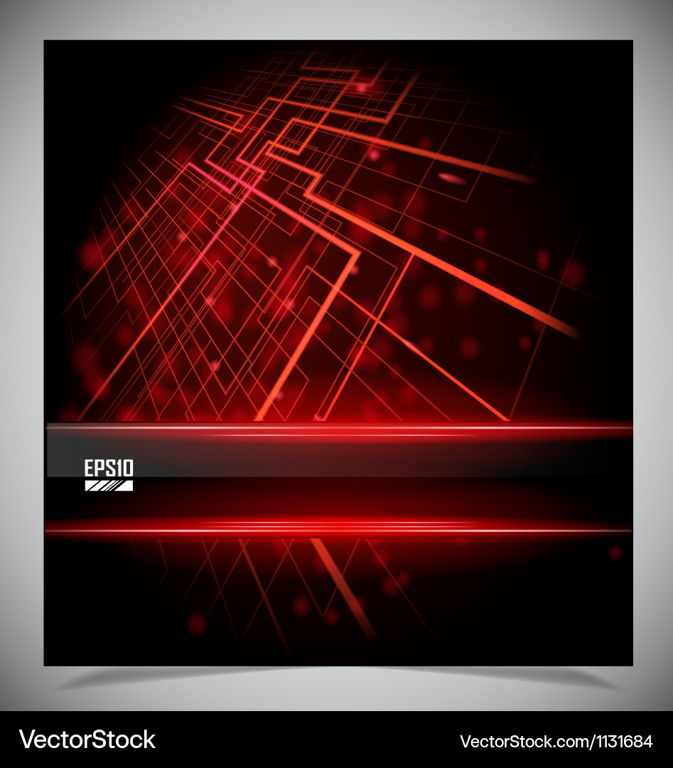 Smooth colorful abstract techno background vector image