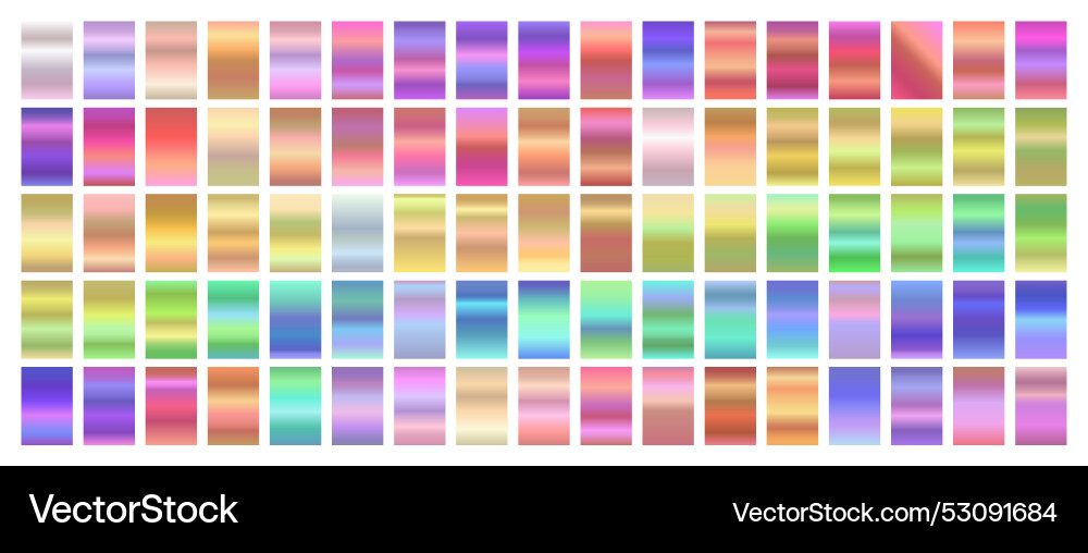 Soft web swatch gradient set with every color Vector Image