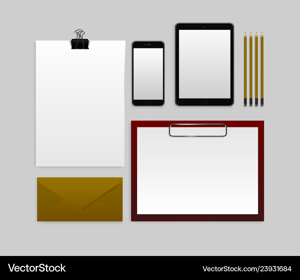Template mockup documentation for business Template mockup documentation for business vector image