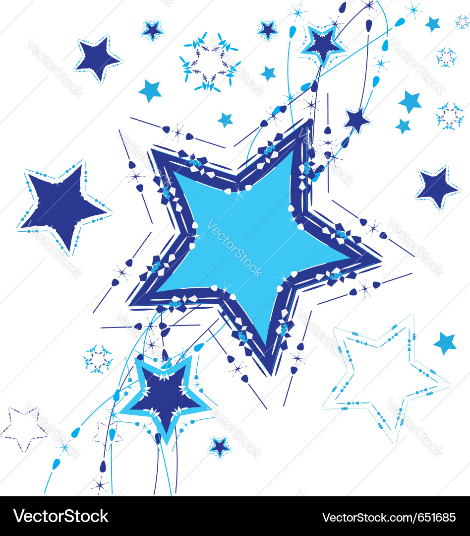 Abstract Star Advent Background vector image