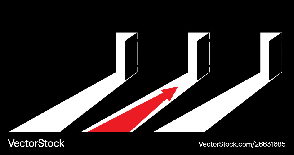 Arrow showing direction Vector Image