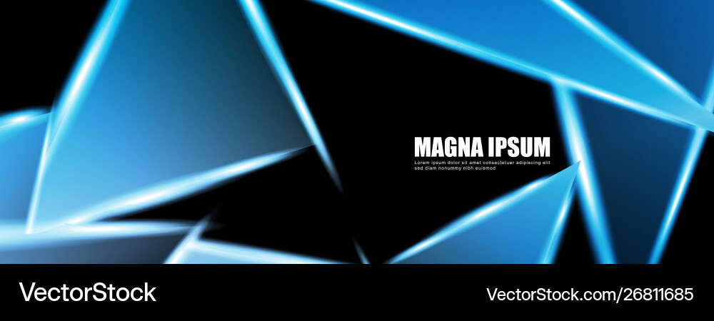 Background a luminous triangle shape design Background a luminous triangle shape design Vector Image