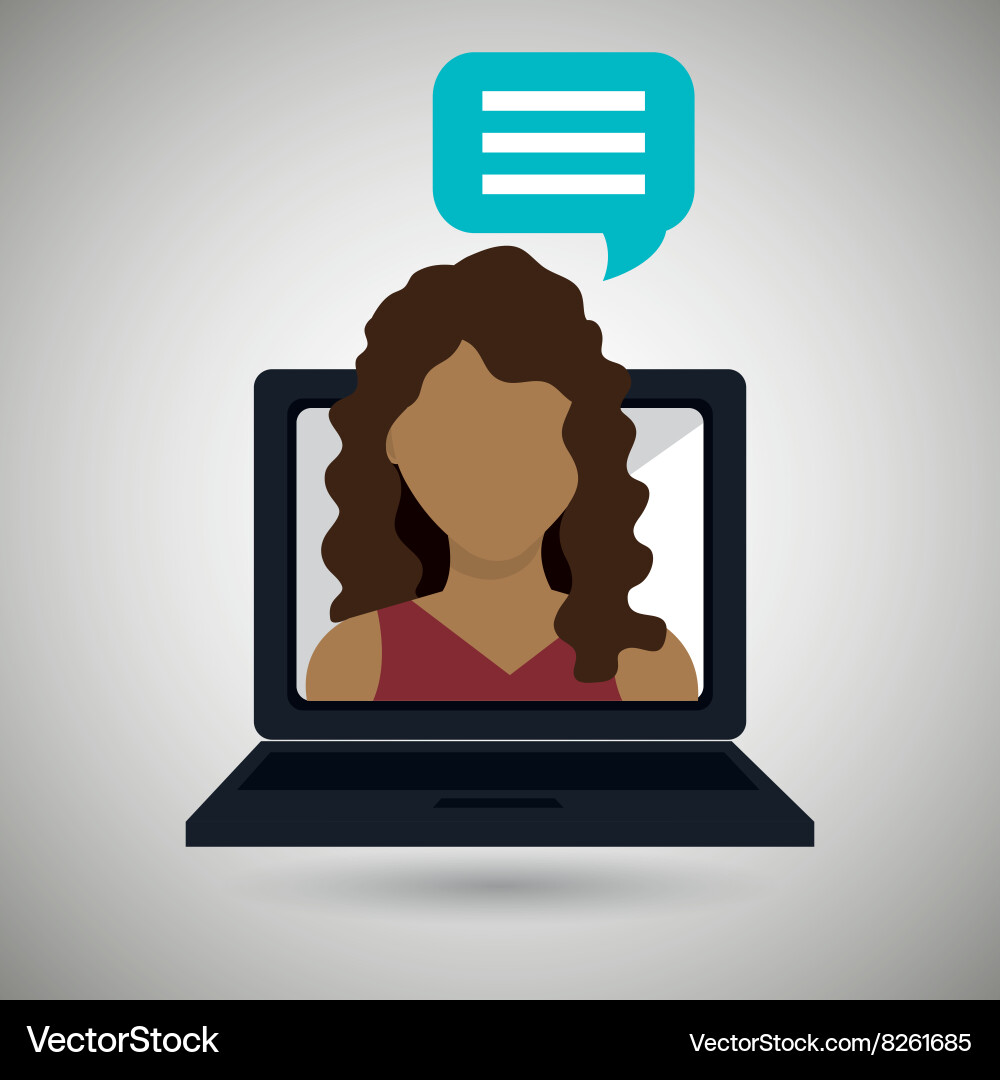 Portable computer design Vector Image