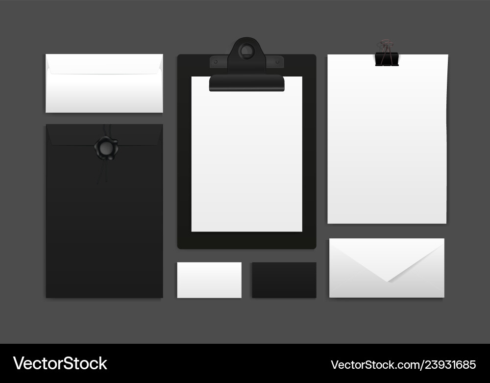 Template mockup documentation for business Template mockup documentation for business vector image