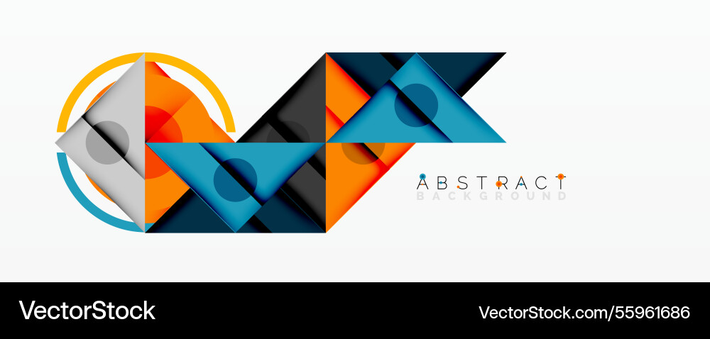 Abstract geometric composition with overlapping Abstract geometric composition with overlapping vector image