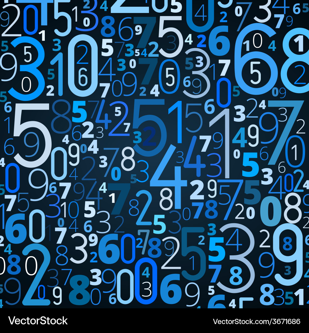 Background from numbers Vector Image