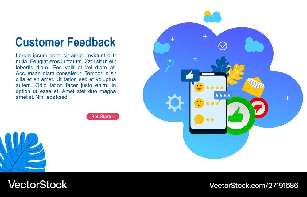 Customer feedback Royalty Free Vector Image - VectorStock