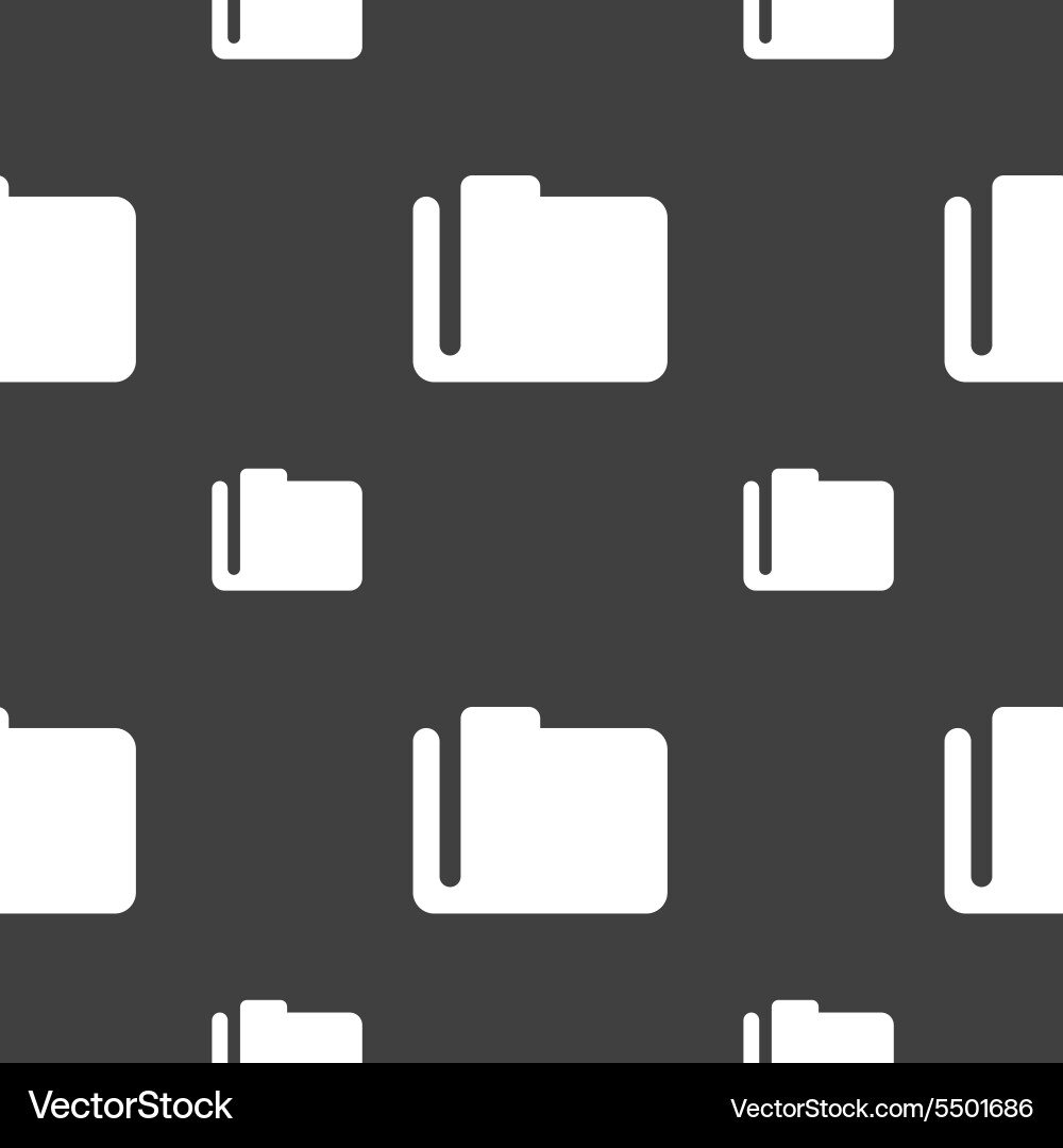 Document folder icon sign seamless pattern vector image