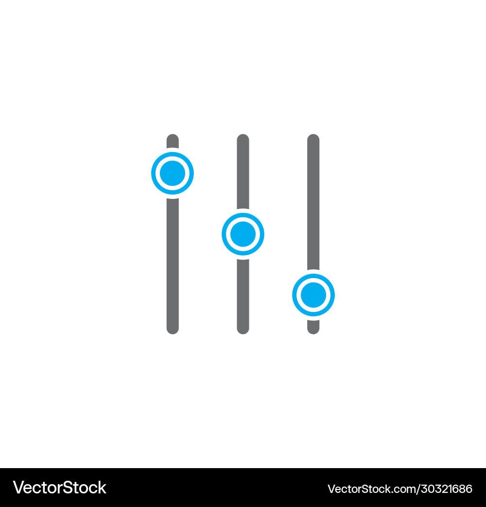 Equalizer related icons set on background Equalizer related icons set on background vector image