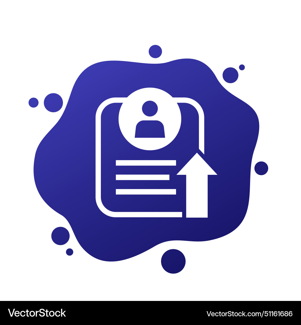Export personal data icon for web vector image