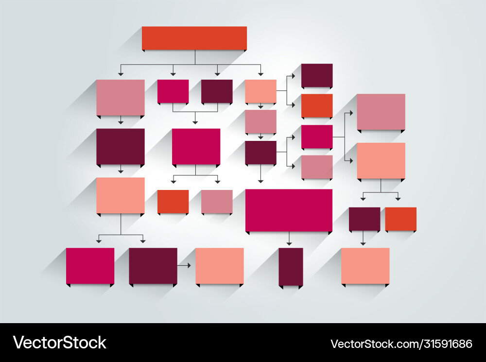 Fowchart chart scheme diagram template infographic Fowchart chart scheme diagram template infographic vector image