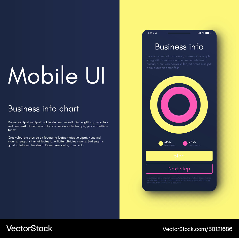 Mobile application interface ui design Mobile application interface ui design vector image