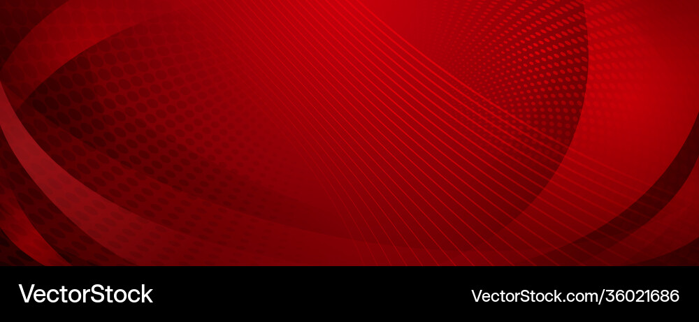 Red Halftone Abstract Background vector image