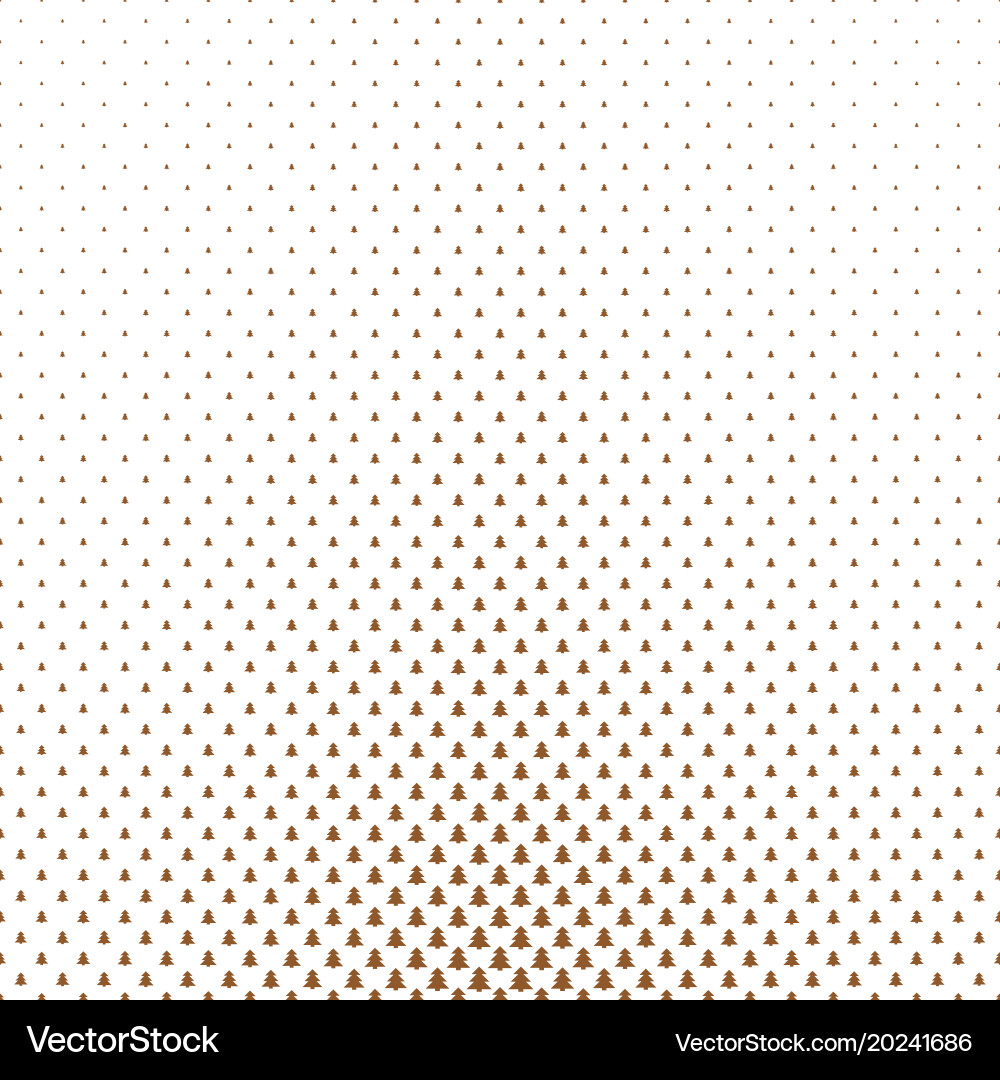 Simple geometrical pine tree forest pattern vector image
