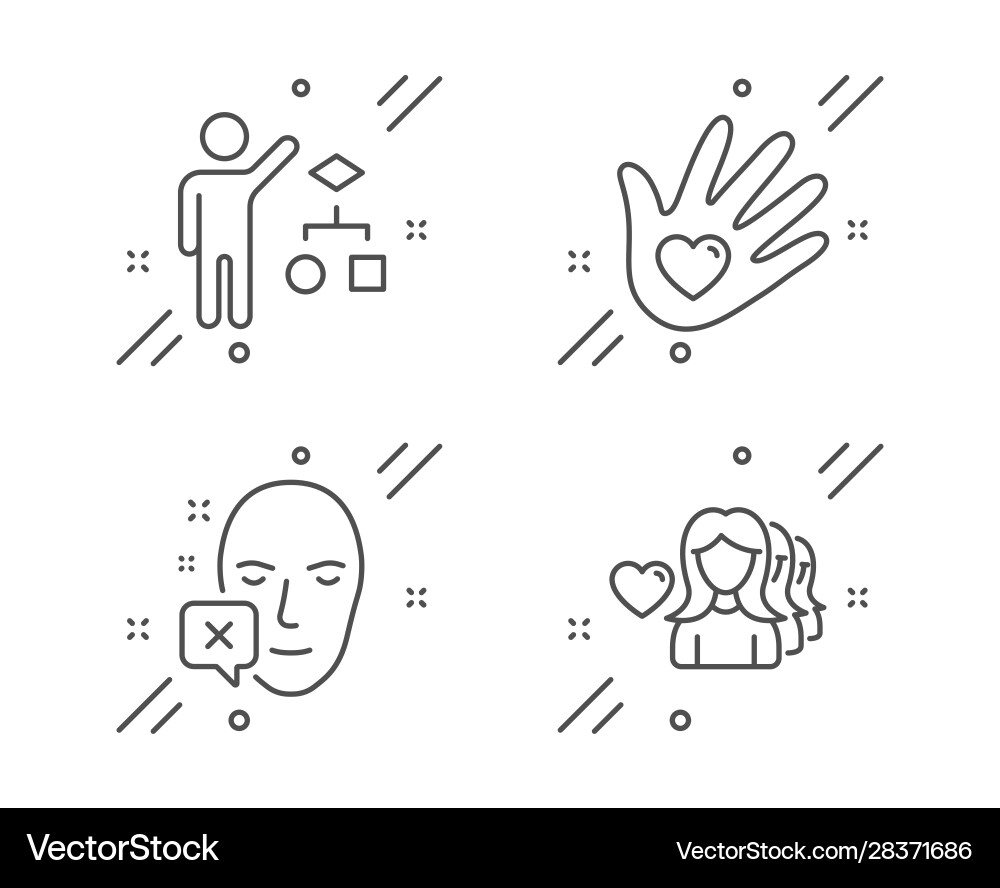 Social responsibility face declined and algorithm Social responsibility face declined and algorithm vector image