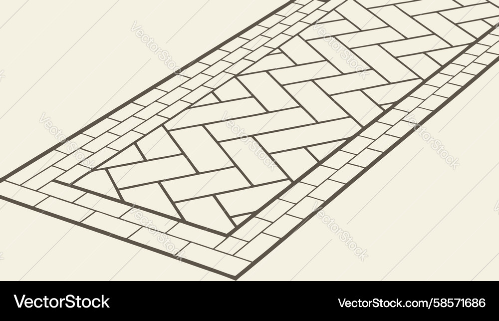 Stone Path Pattern - Rustic Vector Image