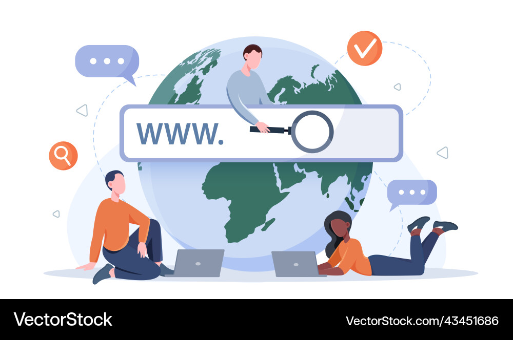Web search concept Web search concept vector image