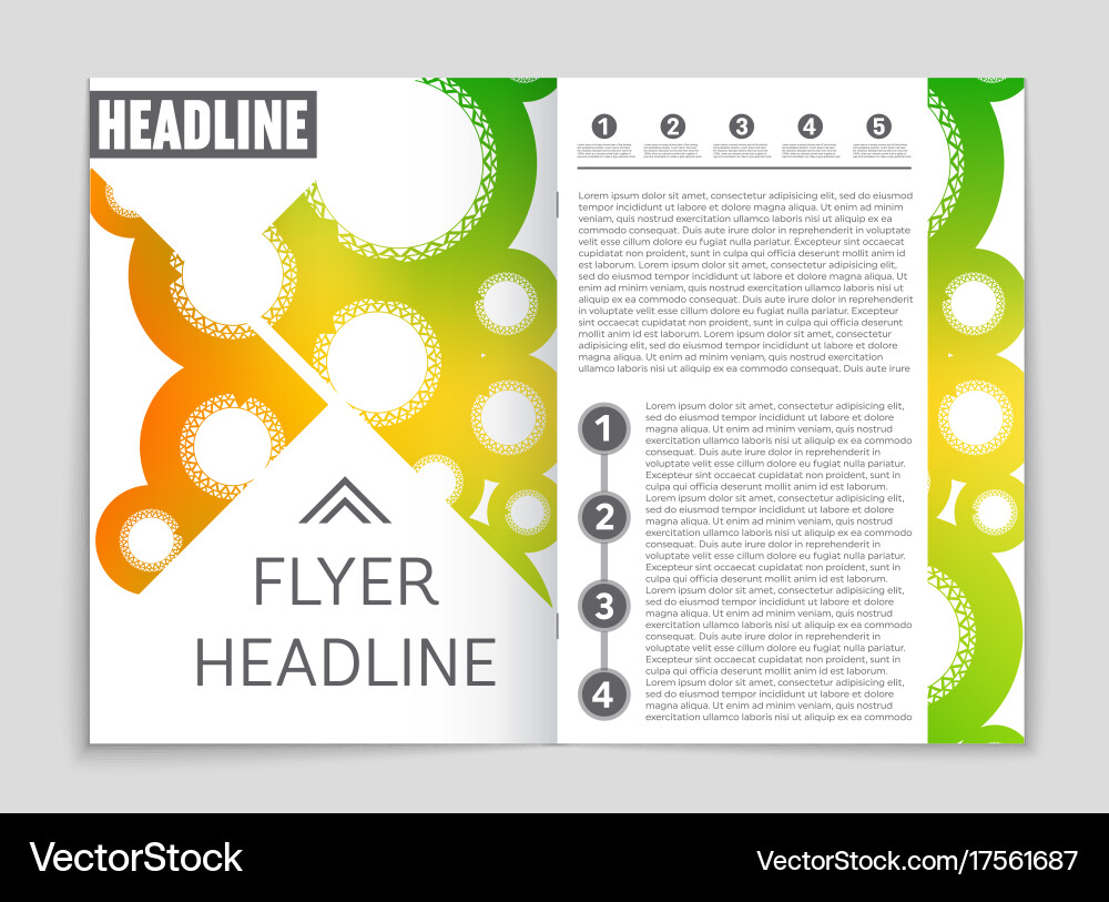 Abstract layout background set for art vector image