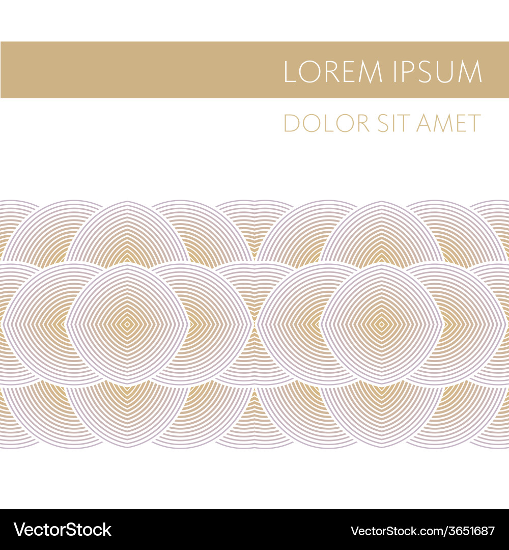 Background with geometric patterns concentric vector image