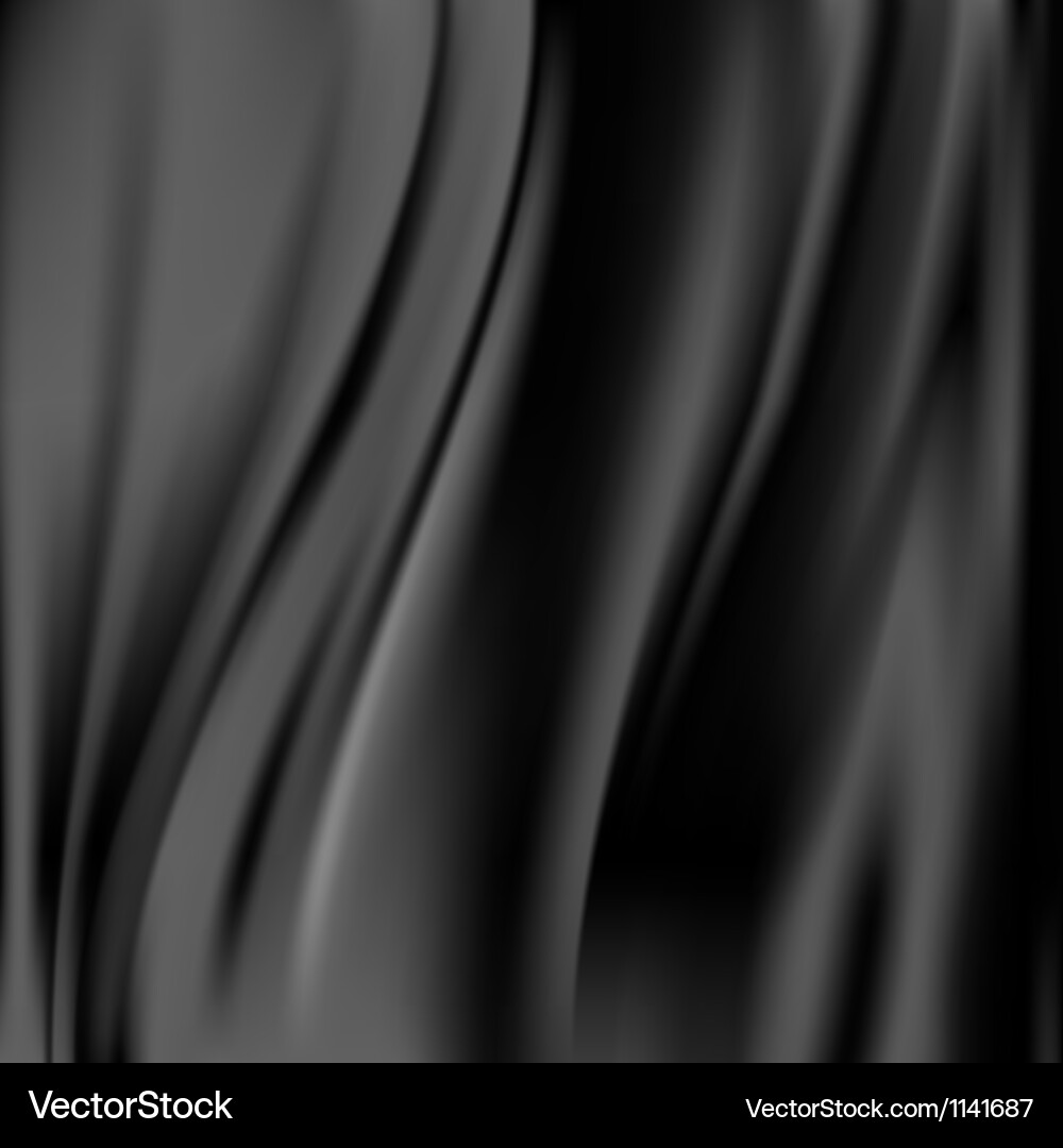 Black Satin Curtains - Abstract Flow – Royalty-Free Vector | VectorStock, image size:1000x1080