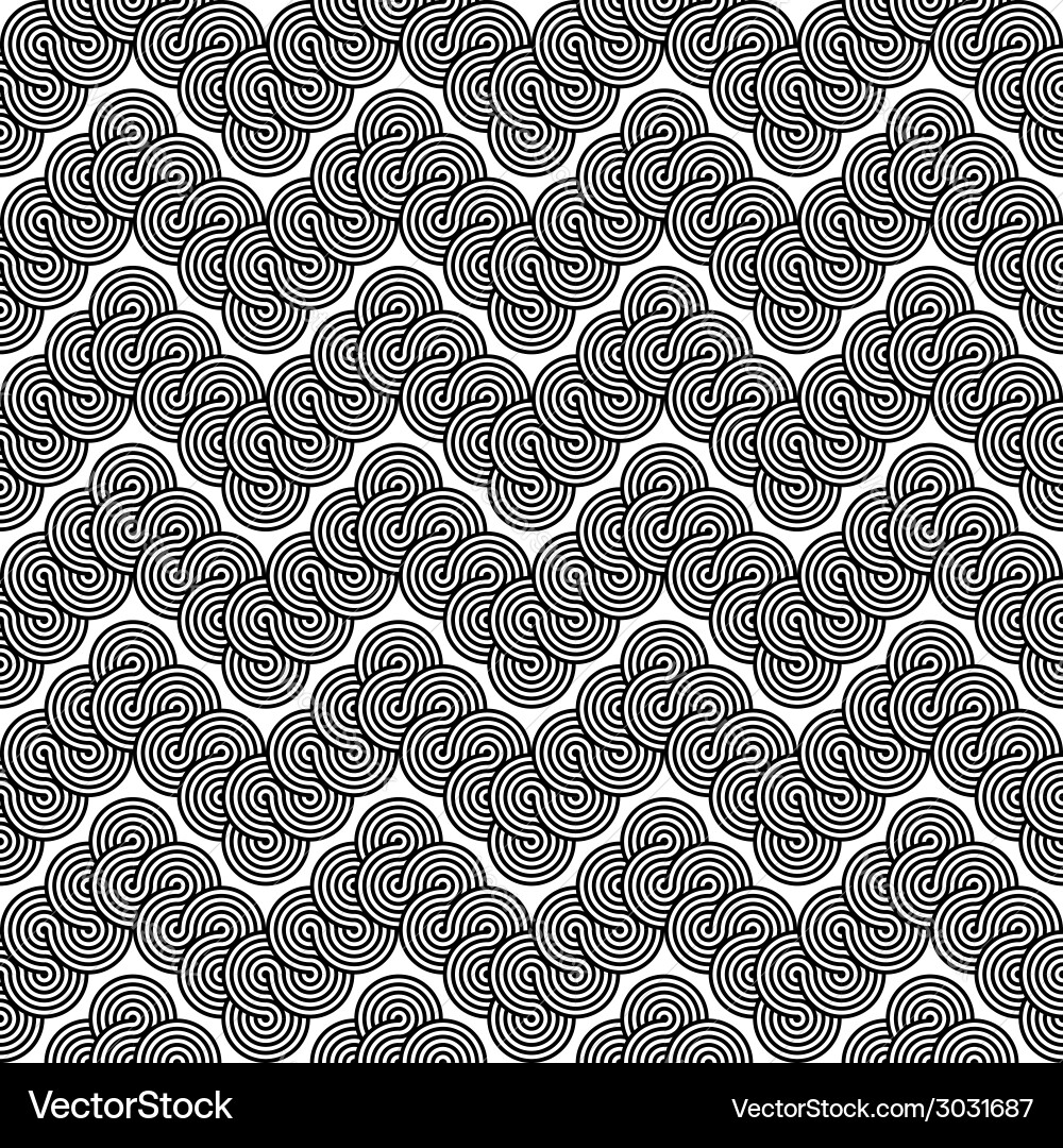 Design seamless monochrome zigzag lacy pattern Vector Image