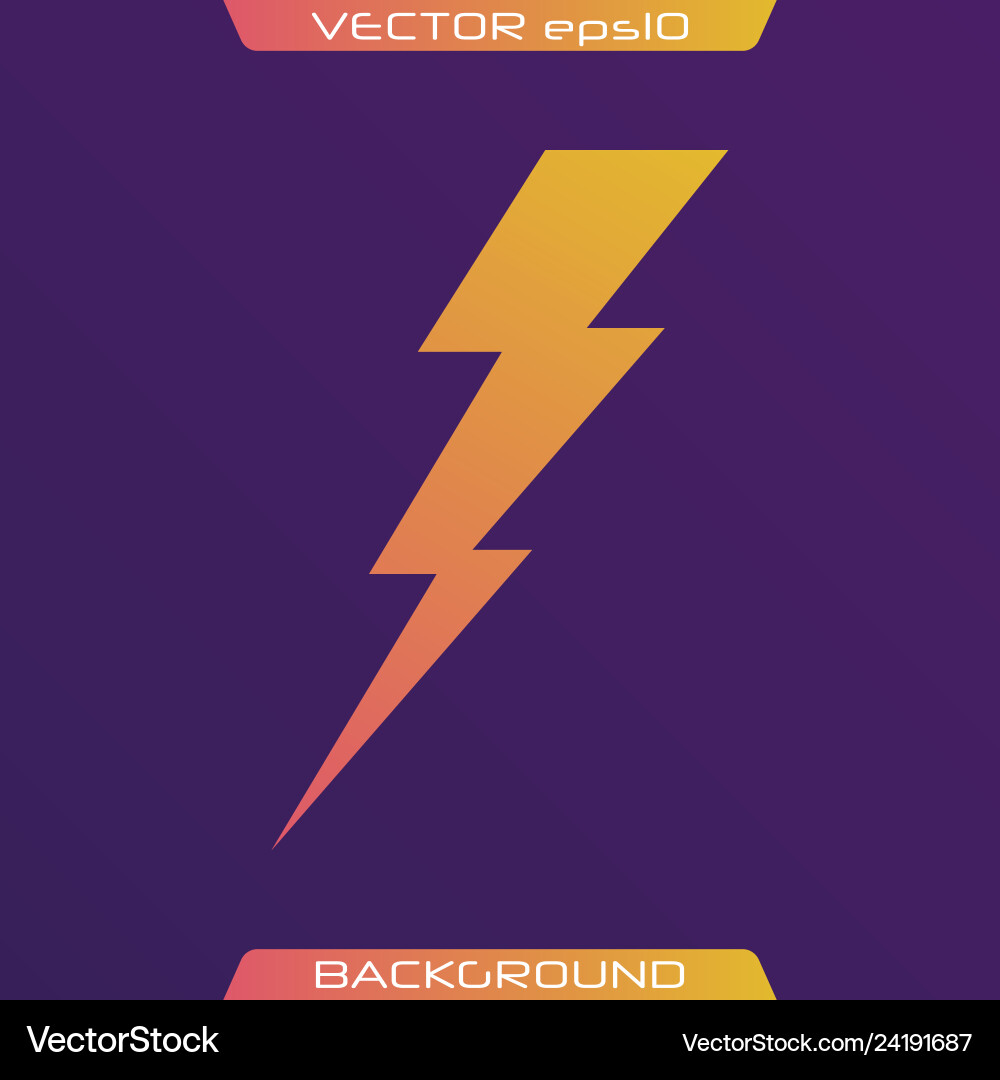 Lightning bolt set Lightning bolt set vector image