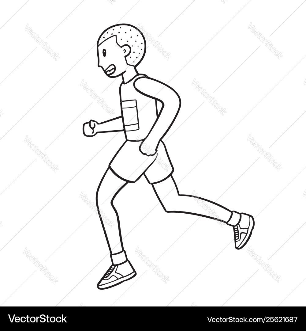 Man running Man running vector image