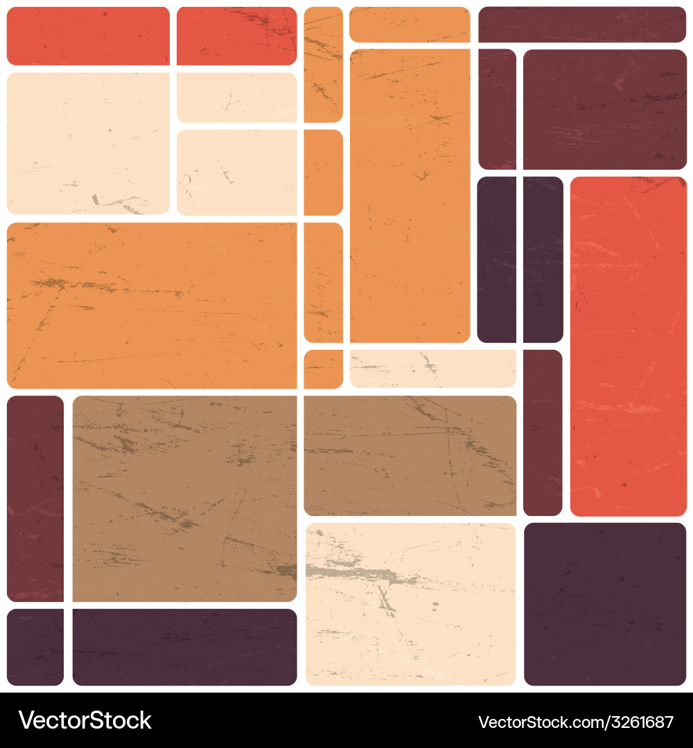 Retro Block Pattern vector image