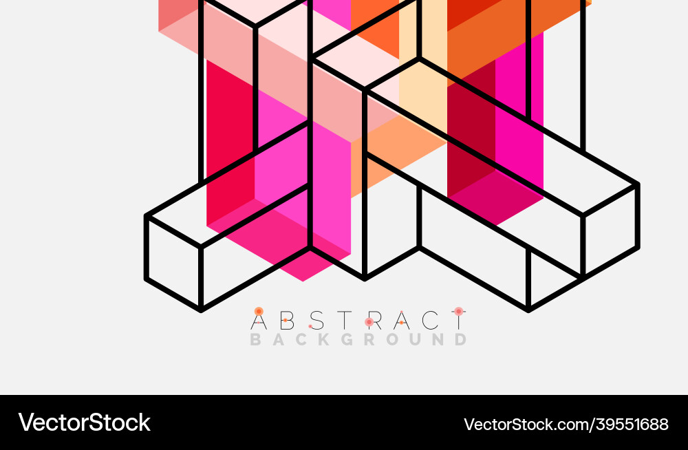 Abstract background 3d cubes cubic elements Abstract background 3d cubes cubic elements vector image
