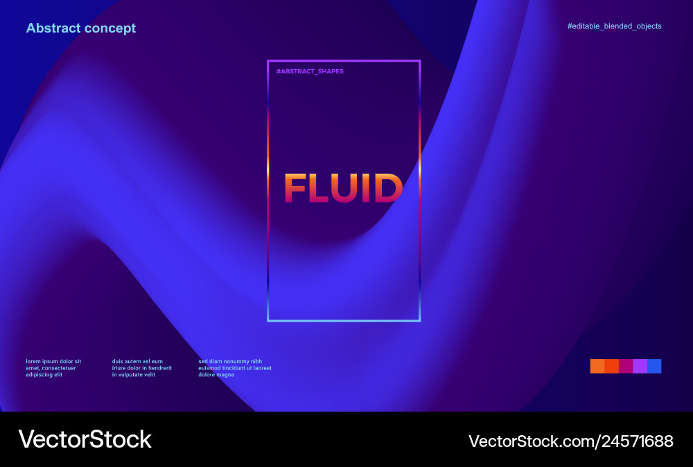 Abstract design template with 3d flow shapes Abstract design template with 3d flow shapes vector image