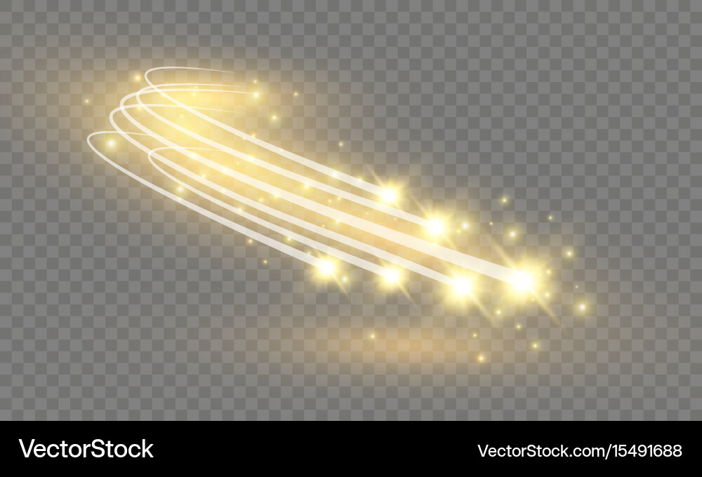 Abstract glowing magic star light effect Vector Image