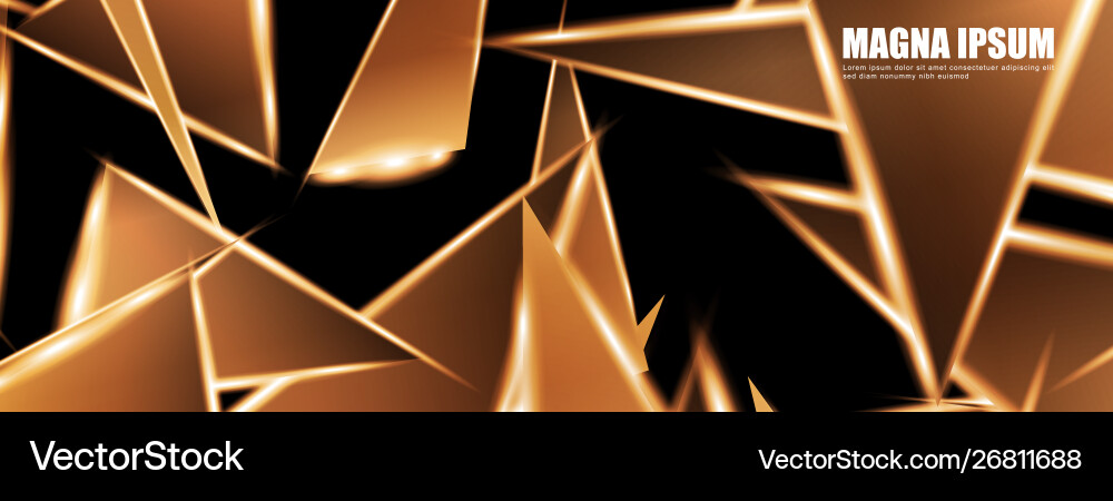 Background a luminous triangle shape design Vector Image