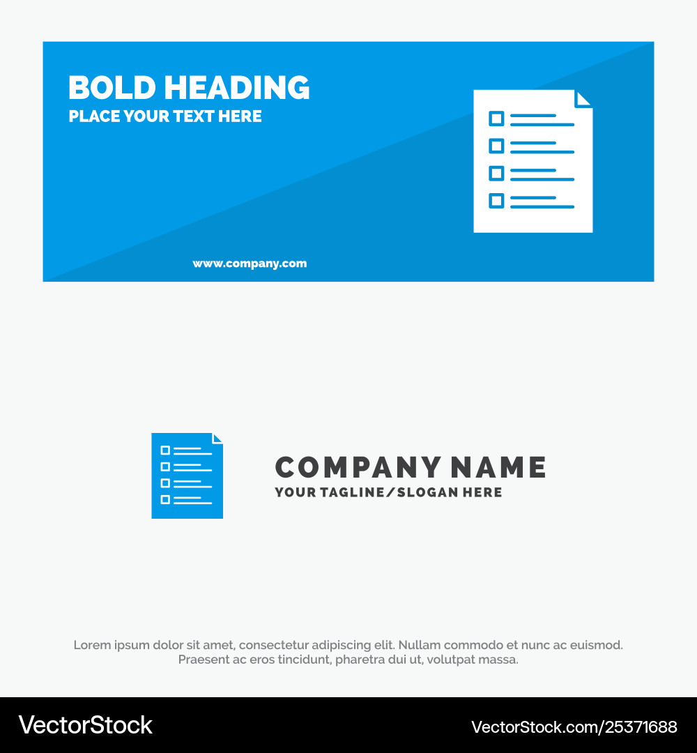 Checklist check file list page task testing solid Checklist check file list page task testing solid vector image