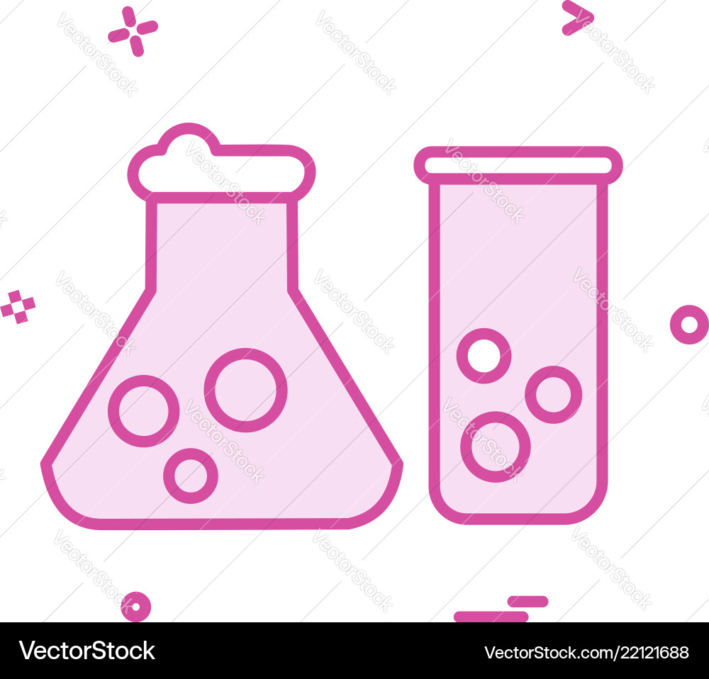 Flask icon design Flask icon design Vector Image
