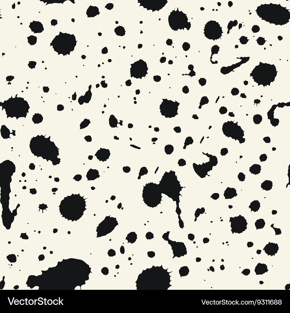 Ink Splatter Seamless Pattern Vector Image