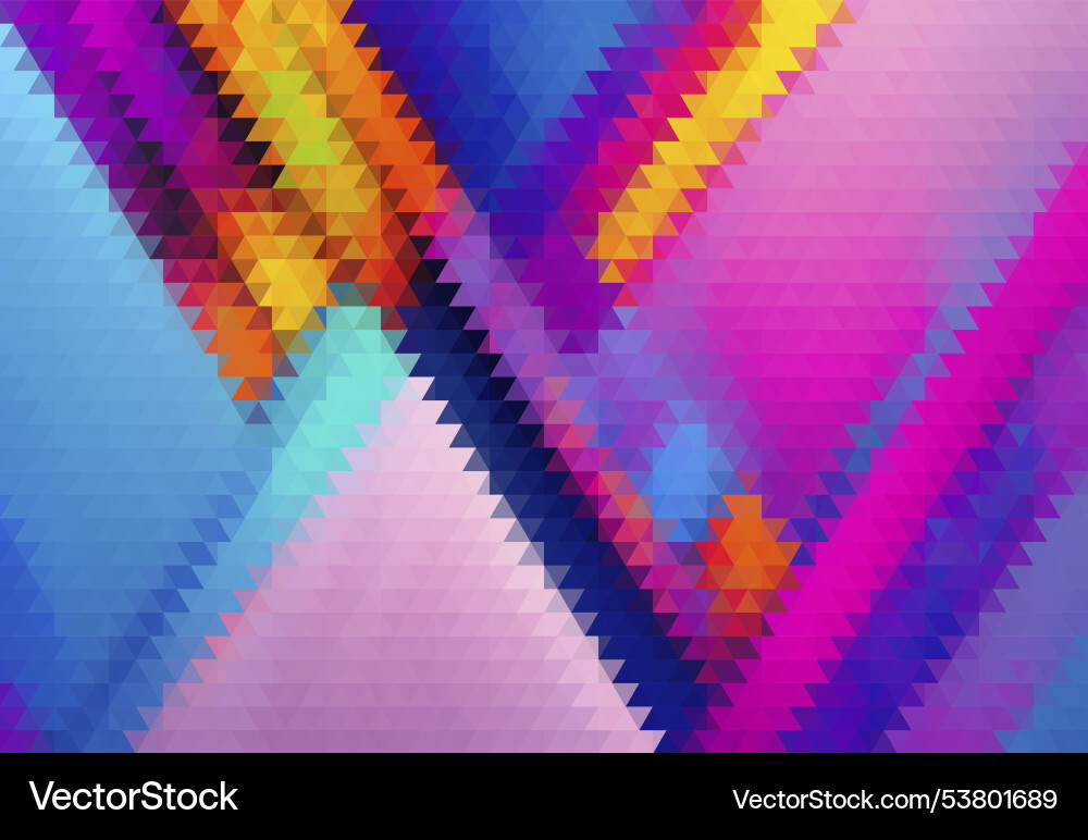 A colorful abstract pattern of triangles A colorful abstract pattern of triangles vector image