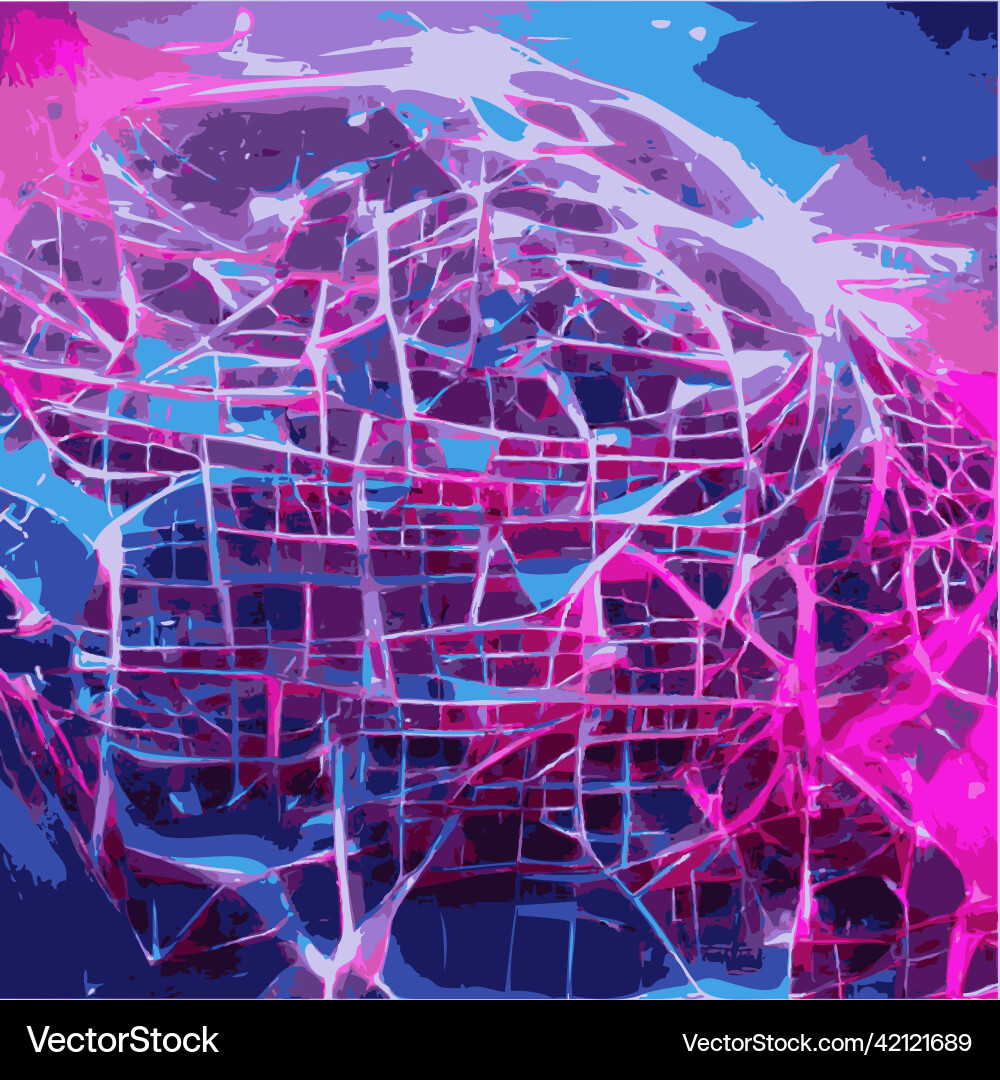 AI Neural Network Abstract vector image