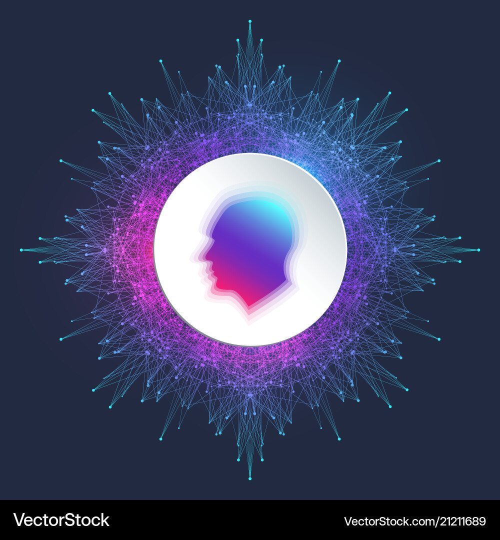 Artificial intelligence logo Artificial intelligence logo vector image