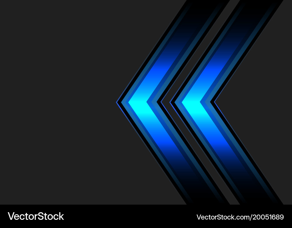 Dynamic Blue Arrow Gradient Vector Image