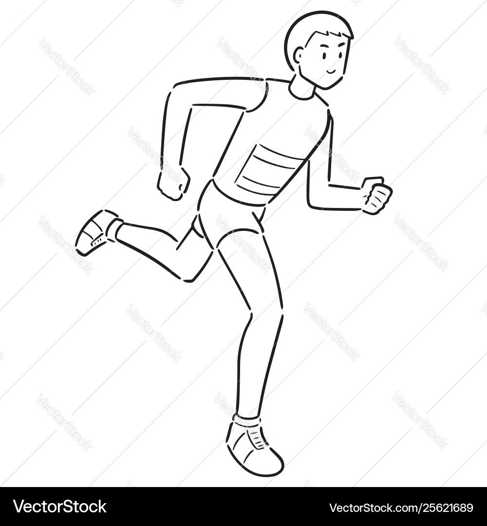 Man running Man running vector image